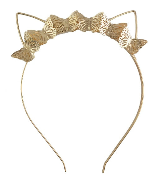 Double Gold Leaves Hairbands Wedding Headpiece Bridal Hair Accessories Wedding - TulleLux Bridal Crowns &  Accessories 
