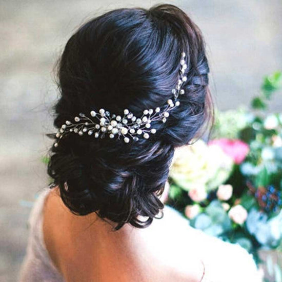 Load image into Gallery viewer, Wedding Hair Accessories Crystal Pearl Hair Combs - TulleLux Bridal Crowns &amp;amp;  Accessories 

