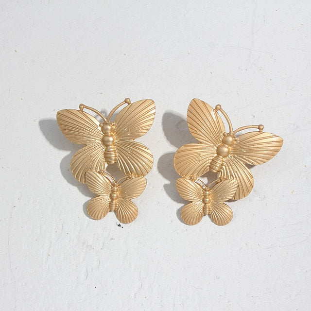 Butterfly Earrings Party Fashion Jewelry Accessory For Women, Gold or Silver tiny vintage style butterfly earrings for a fun fashion style to add to your attire