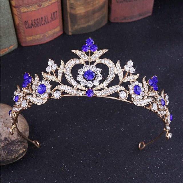 
                      
                        Baroque Tiaras Crown Wedding Crystal Flower Headdress Bridal Hair Jewelry - TulleLux Bridal Crowns &  Accessories 
                      
                    