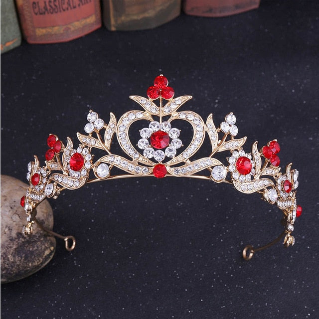 
                      
                        Baroque Tiaras Crown Wedding Crystal Flower Headdress Bridal Hair Jewelry - TulleLux Bridal Crowns &  Accessories 
                      
                    