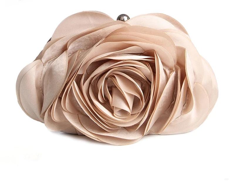 Flower Wedding Bags for Bride Purse and Wedding Party Day Clutches in 9 Colors - TulleLux Bridal Crowns &  Accessories 