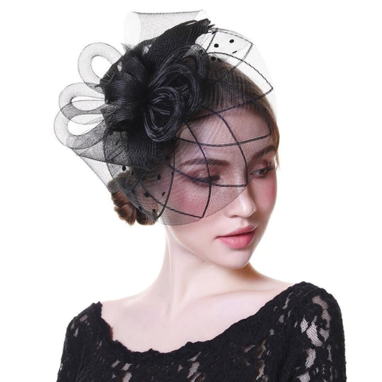Fascinator Hat Flower Mesh Ribbons Feathers Fedoras Cocktail Tea Party Hat - TulleLux Bridal Crowns &  Accessories 