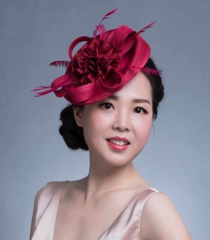 Luxury Women Fascinator Headdress Flower Feather Bride Headwear - TulleLux Bridal Crowns &  Accessories 