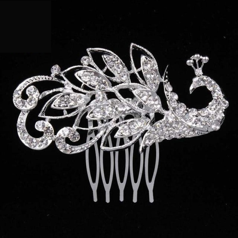 
                      
                        Pearl Crystal Wedding Hair Floral Bridal Hair Combs Accessories - TulleLux Bridal Crowns &  Accessories 
                      
                    