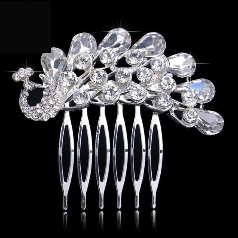 
                      
                        Pearl Crystal Wedding Hair Floral Bridal Hair Combs Accessories - TulleLux Bridal Crowns &  Accessories 
                      
                    