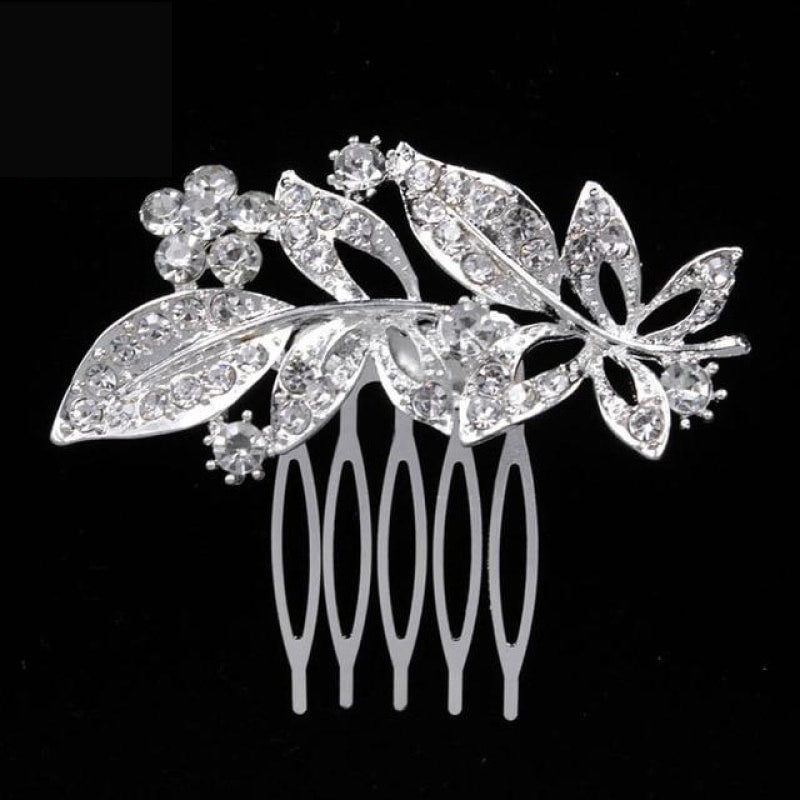 
                      
                        Pearl Crystal Wedding Hair Floral Bridal Hair Combs Accessories - TulleLux Bridal Crowns &  Accessories 
                      
                    