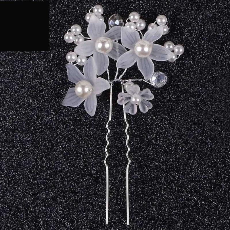 
                      
                        Pearl Crystal Wedding Hair Floral Bridal Hair Combs Accessories - TulleLux Bridal Crowns &  Accessories 
                      
                    