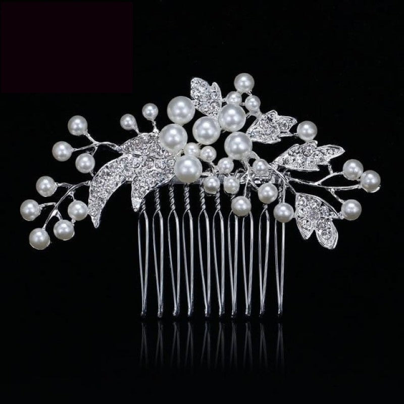 
                      
                        European Designs Simulated Pearl Crystal Flower Bridal Hair Combs Wedding Hair Jewelry - TulleLux Bridal Crowns &  Accessories 
                      
                    