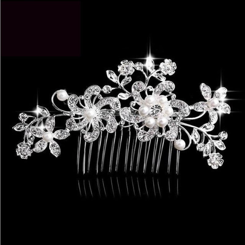
                      
                        European Designs Simulated Pearl Crystal Flower Bridal Hair Combs Wedding Hair Jewelry - TulleLux Bridal Crowns &  Accessories 
                      
                    